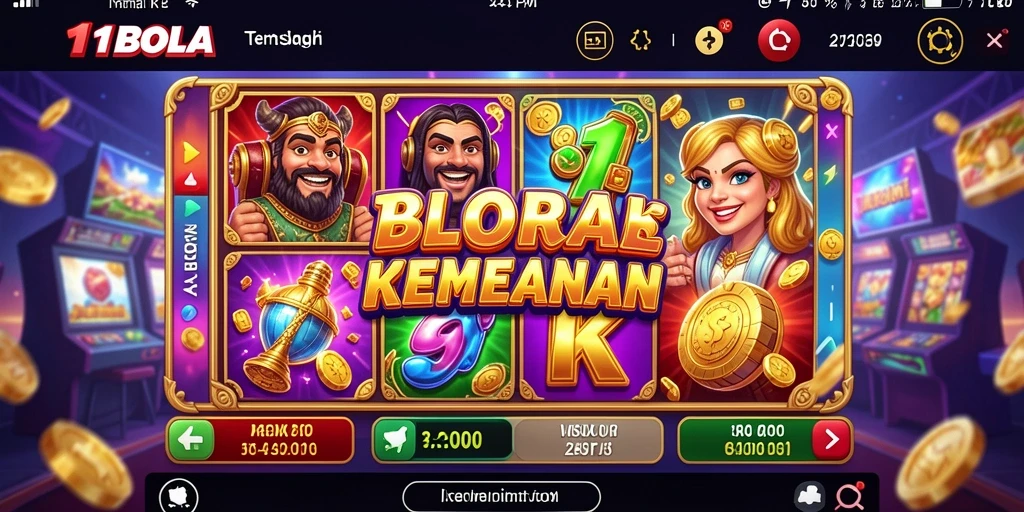 Tampilan gameplay yang menarik dari mesin slot 11BOLA.
