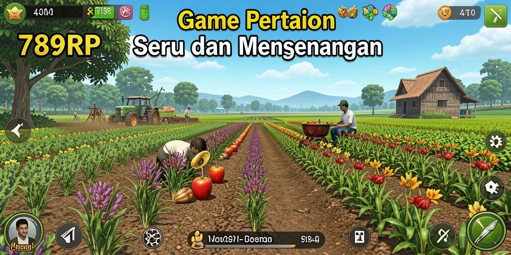 Tampilan gameplay seru di ladang virtual 789RP.