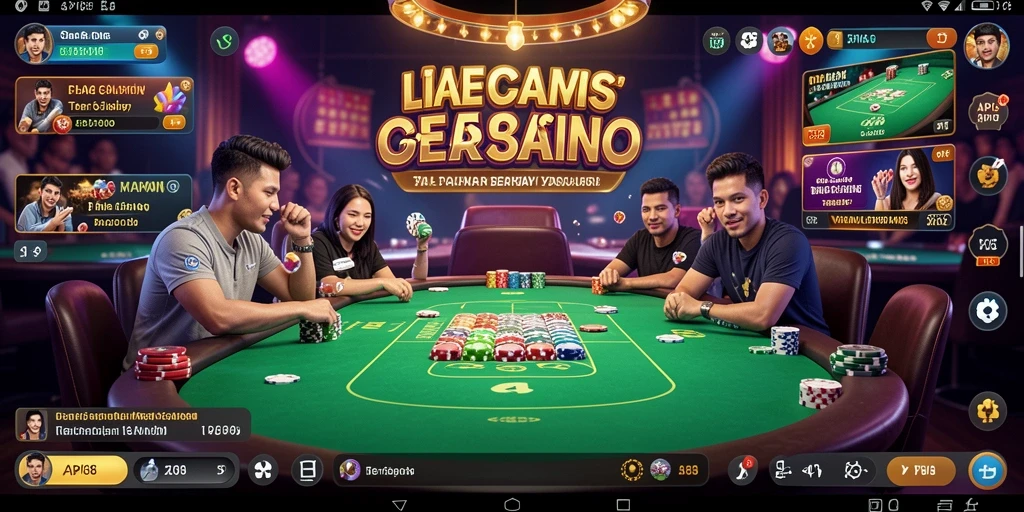 Screenshot gameplay Live Casino API88 yang menampilkan dealer profesional.