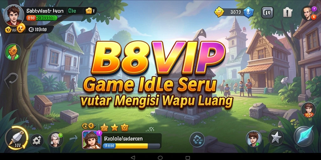Tampilan gameplay B8VIP yang sederhana dan menarik untuk game Idle.