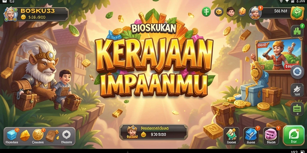 Tampilan gameplay BOSKU33 yang menarik saat membangun bisnis.