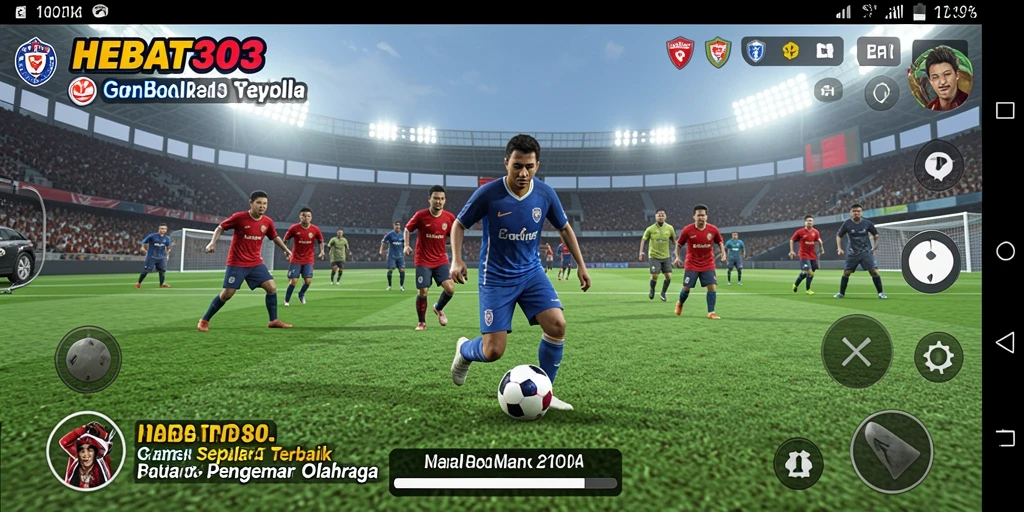 Tampilan gameplay HEBAT303 yang menegangkan saat pertandingan sepak bola.
