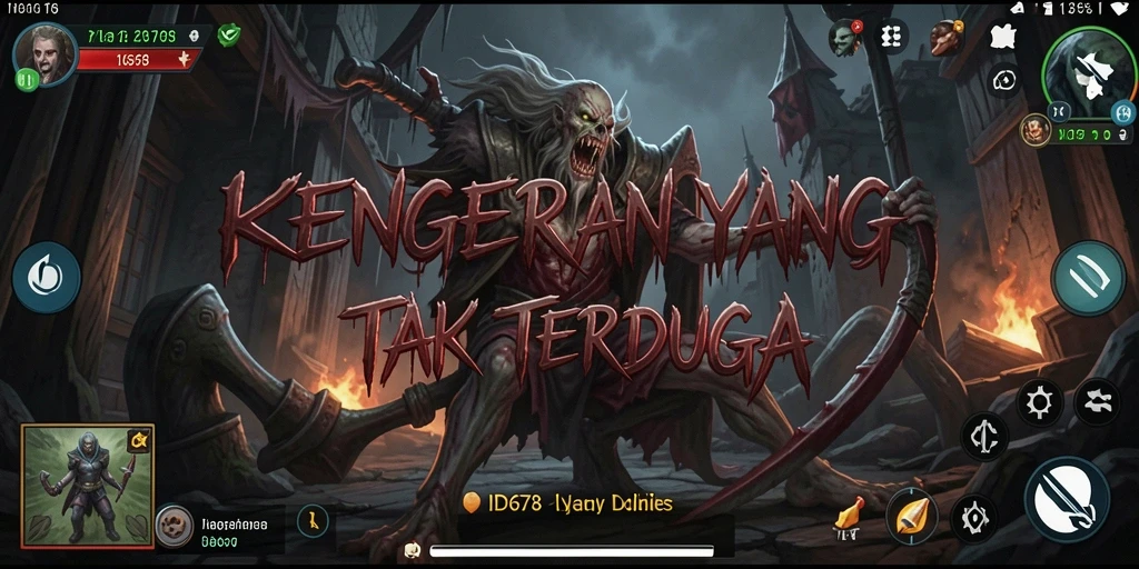 Tampilan gameplay yang menegangkan di ID678 saat menjelajahi kegelapan.