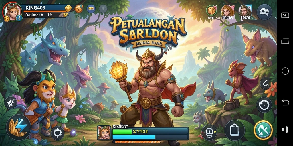 Tampilan gameplay yang seru dan menantang dari KING403.
