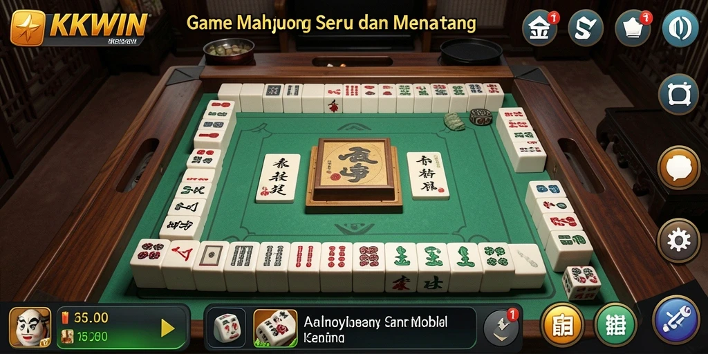 Screenshot KKWIN menampilkan gameplay Mahjong yang menarik dan menantang.