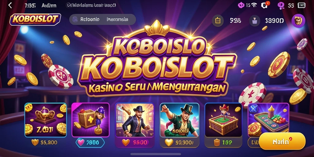 Tampilan gameplay menarik dari KOBOISLOT yang penuh keseruan.