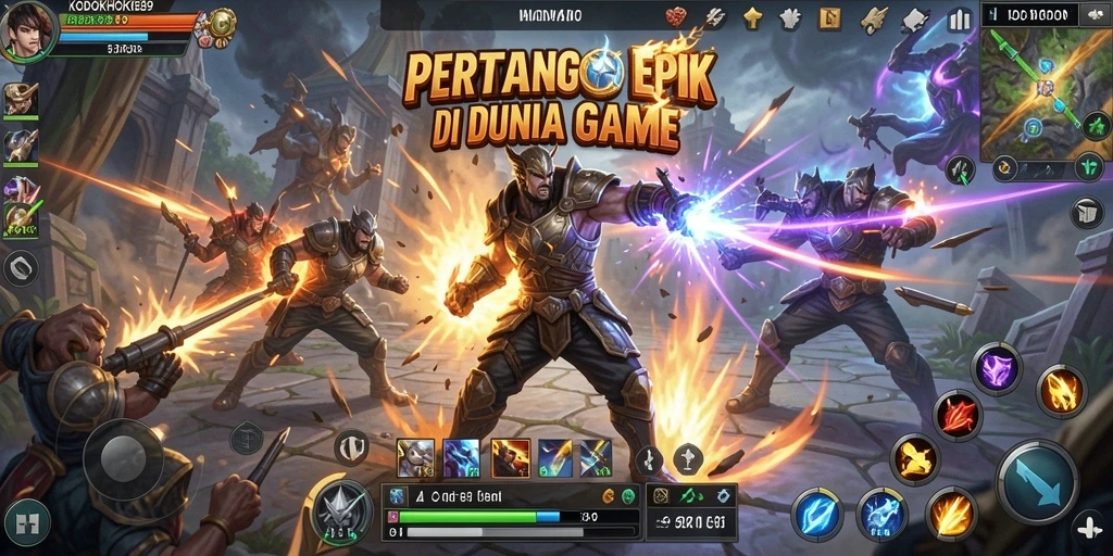Tampilan gameplay KODOKHOKI889 dengan pertarungan yang mendebarkan.