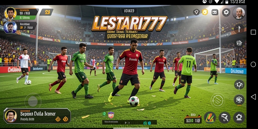 Tampilan gameplay LESTARI777 dengan aksi menarik di lapangan.