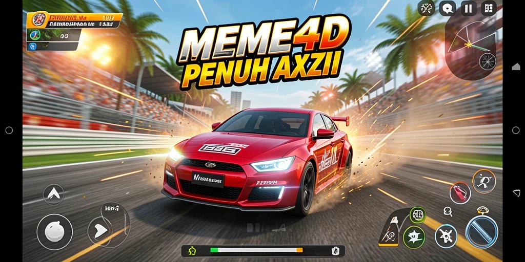 Gameplay balap yang penuh aksi dan adrenaline.