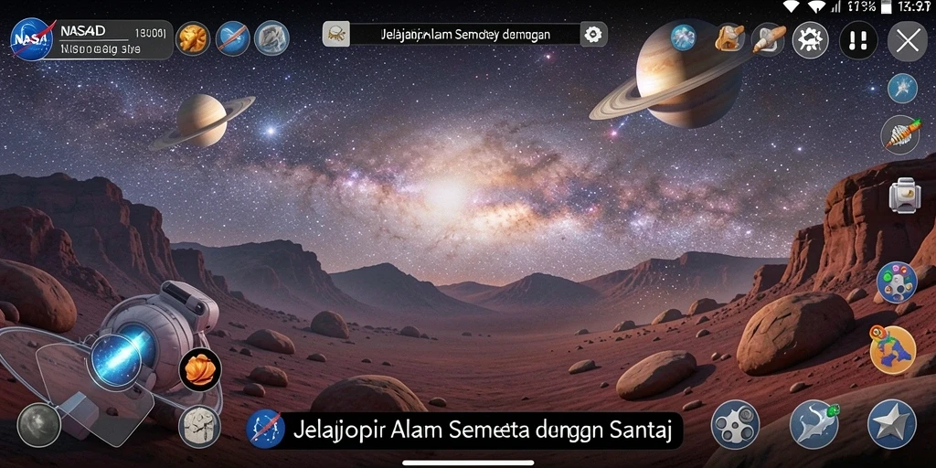 Gameplay NASA4D yang menakjubkan dan menyenangkan saat menjelajahi luar angkasa.