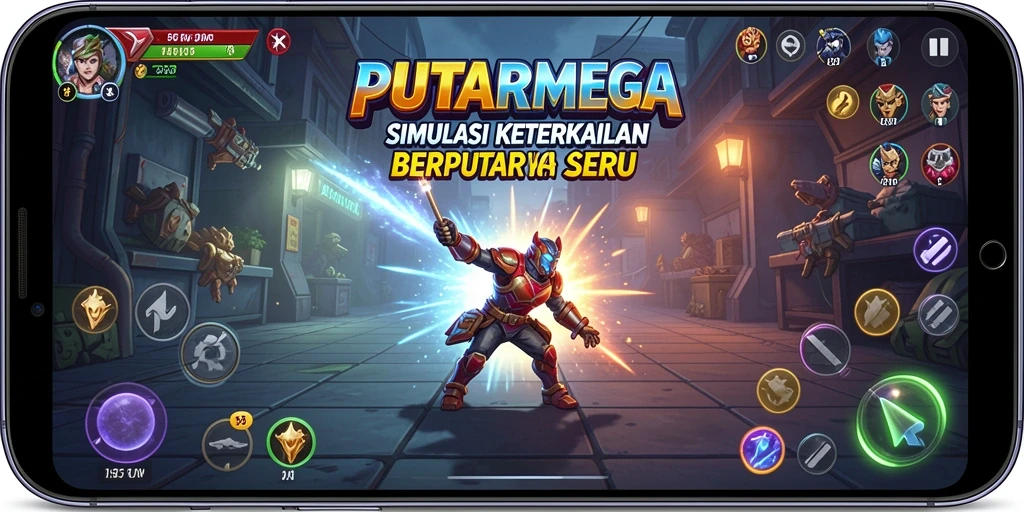 Tampilan gameplay PUTARMEGA yang memukau dan seru.