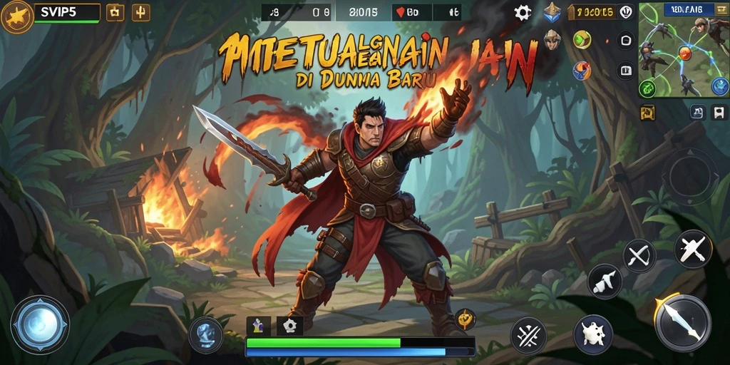 Screenshot gameplay SVIP5 menampilkan karakter menjelajahi dunia petualangan yang luas.