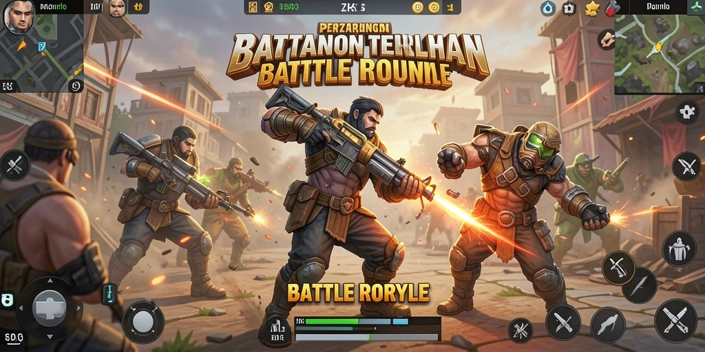Gameplay seru ZK3 dalam aksi pertarungan Battle Royale.