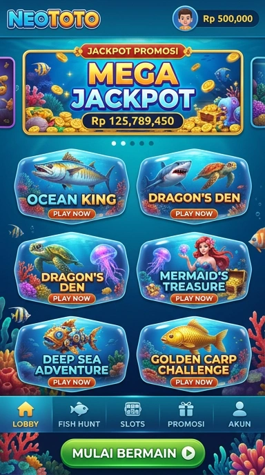 Tangkapan layar menunjukkan daftar aplikasi populer di neototo.
